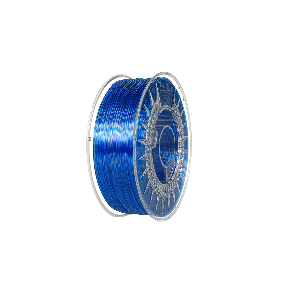 Devil Design PETG 1,75 mm — Super Blue Transparent